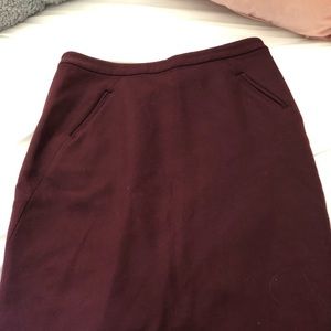 Maroon skirt